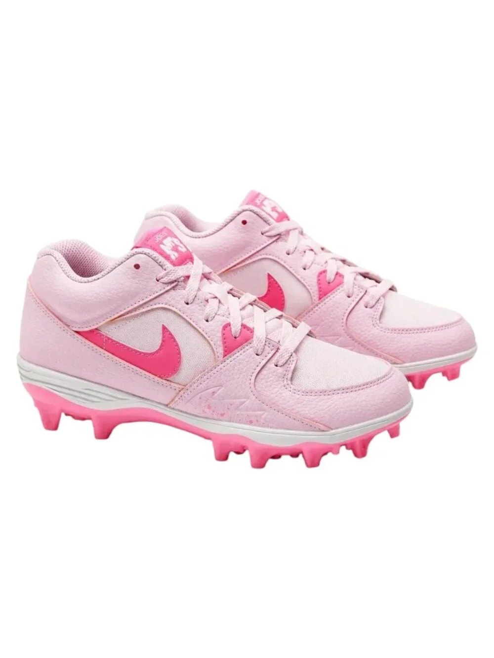 Jordan Stadium 90 Low TD Pink Foam Pink Glow Football Cleats NWT Men's 9.5
